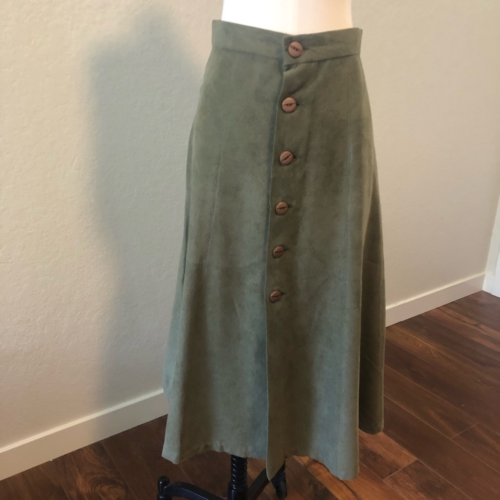 Handmade Faux Suede Skirt